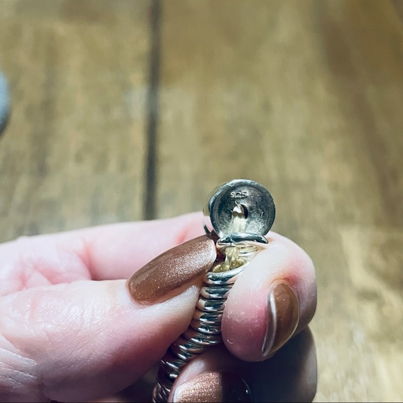Sterling Silver and Red Coral Statement Bracelet - Picture 7 of 8